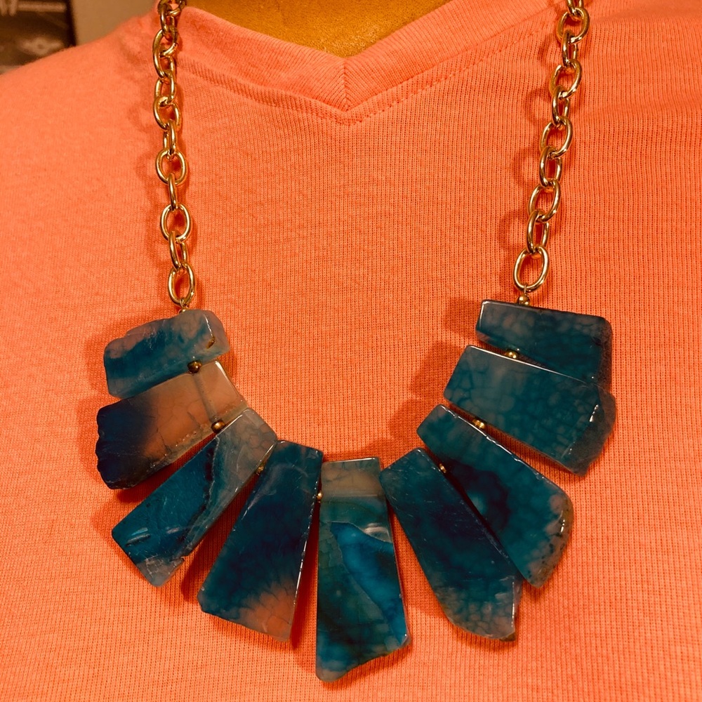 Barse Green Agate Necklace